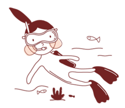Ponytail girl's daily life sticker #12727540