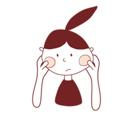 Ponytail girl's daily life sticker #12727543