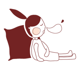 Ponytail girl's daily life sticker #12727545