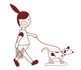 Ponytail girl's daily life sticker #12727546