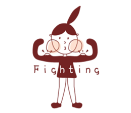 Ponytail girl's daily life sticker #12727548