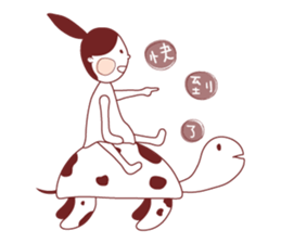 Ponytail girl's daily life sticker #12727549