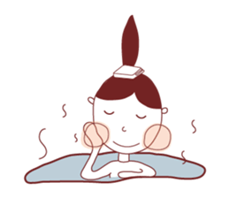 Ponytail girl's daily life sticker #12727550