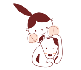 Ponytail girl's daily life sticker #12727554