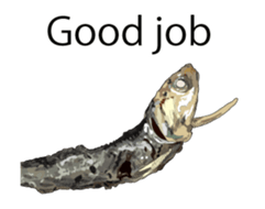 (anime)Dried sardine English version sticker #12727774