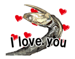 (anime)Dried sardine English version sticker #12727777