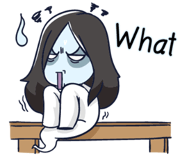 A cute girl ghost (English version) sticker #12728370
