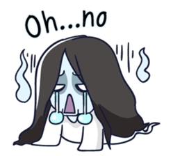 A cute girl ghost (English version) sticker #12728371
