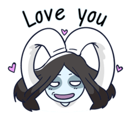 A cute girl ghost (English version) sticker #12728373