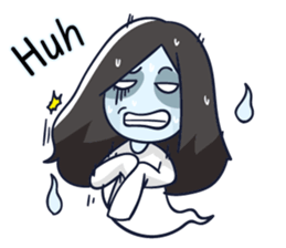 A cute girl ghost (English version) sticker #12728374