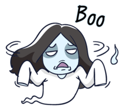 A cute girl ghost (English version) sticker #12728375