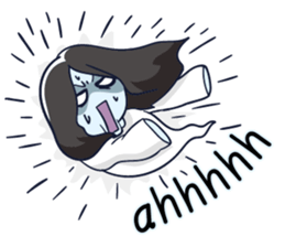 A cute girl ghost (English version) sticker #12728376