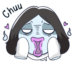 A cute girl ghost (English version) sticker #12728379