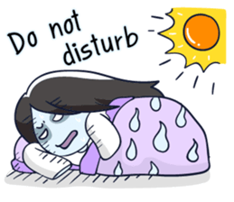 A cute girl ghost (English version) sticker #12728380