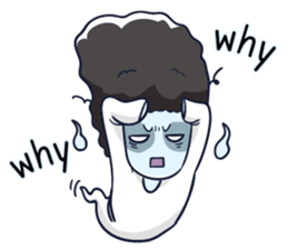 A cute girl ghost (English version) sticker #12728383