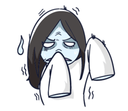 A cute girl ghost (English version) sticker #12728384