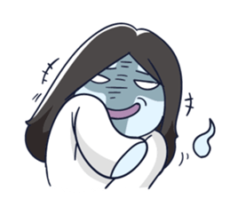 A cute girl ghost (English version) sticker #12728385