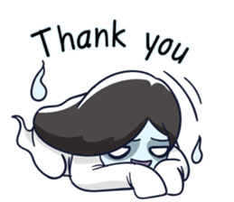 A cute girl ghost (English version) sticker #12728386