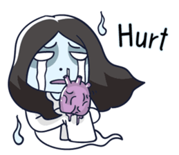 A cute girl ghost (English version) sticker #12728388