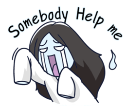 A cute girl ghost (English version) sticker #12728389