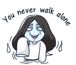 A cute girl ghost (English version) sticker #12728391