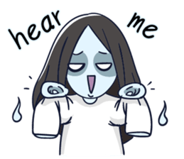A cute girl ghost (English version) sticker #12728392