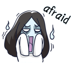 A cute girl ghost (English version) sticker #12728393