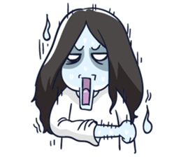 A cute girl ghost (English version) sticker #12728394