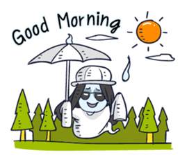 A cute girl ghost (English version) sticker #12728396