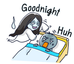 A cute girl ghost (English version) sticker #12728397