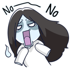 A cute girl ghost (English version) sticker #12728398