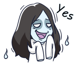 A cute girl ghost (English version) sticker #12728399