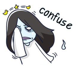 A cute girl ghost (English version) sticker #12728401