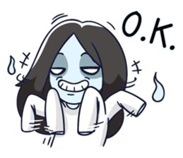 A cute girl ghost (English version) sticker #12728403