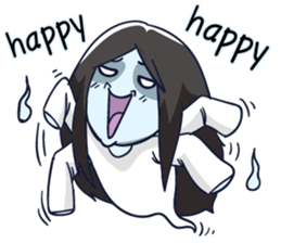 A cute girl ghost (English version) sticker #12728404