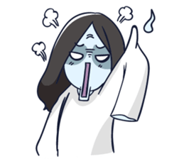 A cute girl ghost (English version) sticker #12728405