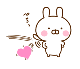 Rabbit Usahina Love 8 sticker #12729042