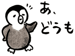 Penguin and Panda in every day sticker #12729630