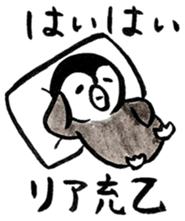 Penguin and Panda in every day sticker #12729634