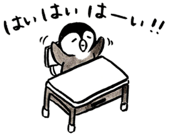 Penguin and Panda in every day sticker #12729654