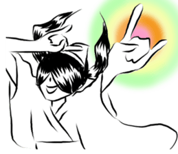 Pretty cat ear ghost 2 sticker #12729950