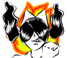 Pretty cat ear ghost 2 sticker #12729956