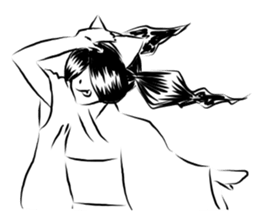 Pretty cat ear ghost 2 sticker #12729982