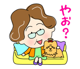 Women who speak in Tosa valve 1 sticker #12730507