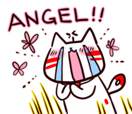 Helicopter Cat Nucchie 3.5 sticker #12731695