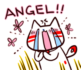 Helicopter Cat Nucchie 3.5 sticker #12731695