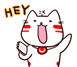 Helicopter Cat Nucchie 3.5 sticker #12731708