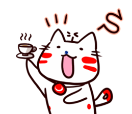 Helicopter Cat Nucchie 3.5 sticker #12731711