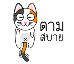 Num Chok Calico Cat sticker #12732386