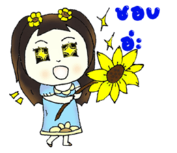 Flower girl sticker #12732533